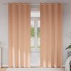 vidaXL Tende Blackout con Anelli 2 pcs Marrone Chiaro 225 x 140 cm