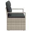 vidaXL Divano da giardino con cuscino 120 x 62 x 69 cm. polyrattan