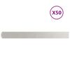vidaXL Bordure per Prato 50 pz 10x103 cm Acciaio Inossidabile