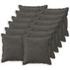 vidaXL Cuscino con cuscino HOUTEN 12 pz Grigio Scuro Velluto