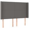 vidaXL Testiera ad Orecchio Grigio 147x16x118/128cm in Similpelle