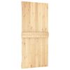 vidaXL Porta Scorrevole con Set Hardware 95x210 cm Legno Massello Pino