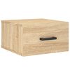 vidaXL Comodino a Muro Rovere Sonoma 35x35x20 cm