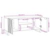 vidaXL Unit&agrave; TV Noce 105 x 33 x 46 cm Legno multistrato