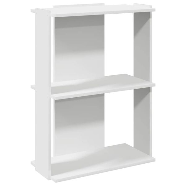 vidaXL Libreria a 3 Ripiani Bianca 60x30x80 cm in Legno Multistrato