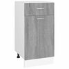 vidaXL Mobile con Cassetto &ldquo;Lyon&rdquo; Grigio Sonoma 40x46x81,5