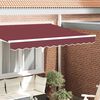 vidaXL Tenda a Braccio Borgogna 2.3 x 0.2 m Tela