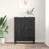 vidaXL Credenza con cassetto Rovere Nero 69,5 x 34 x 90 cm