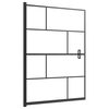 vidaXL Pannello per Box Doccia in ESG 100x140 cm Nero