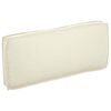 vidaXL Cuscino per seduta / schienale pallet Crema 120 x 50 x 12 cm