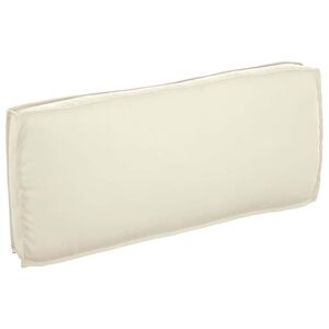 vidaXL Cuscino per seduta / schienale pallet Crema 120 x 50 x 12 cm