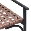 vidaXL Set da Pranzo per Giardino 4 pcs Marrone polyrattan