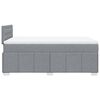 vidaXL Giroletto a Molle con Materasso Grigio Chiaro 120x190cm Tessuto