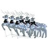 vidaXL Renne di Natale 6 pz Bianche 120 LED