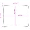 vidaXL Parasole a Vela Oxford Rettangolare 6x7 m Antracite