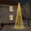 vidaXL Albero di Natale con Puntale Bianco Caldo 732 LED 500 cm