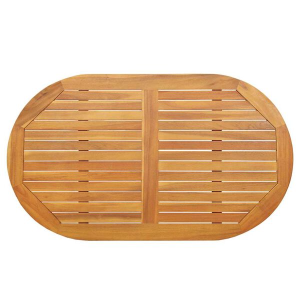 vidaXL Piano del tavolo Olio Naturale 120 x 70 x 2 cm