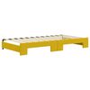 vidaXL Divano Letto con Letto Estraibile Giallo 100x200 cm in Velluto