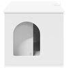 vidaXL Casa per Gatti Bianco 85 x 55 x 50,5 cm Legno multistrato