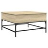 vidaXL Tavolino Salotto Rovere Sonoma 80x80x45 cm Multistrato Metallo