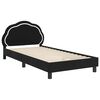 vidaXL Struttura letto bambini con testata Nero 80 x 200 cm Velluto