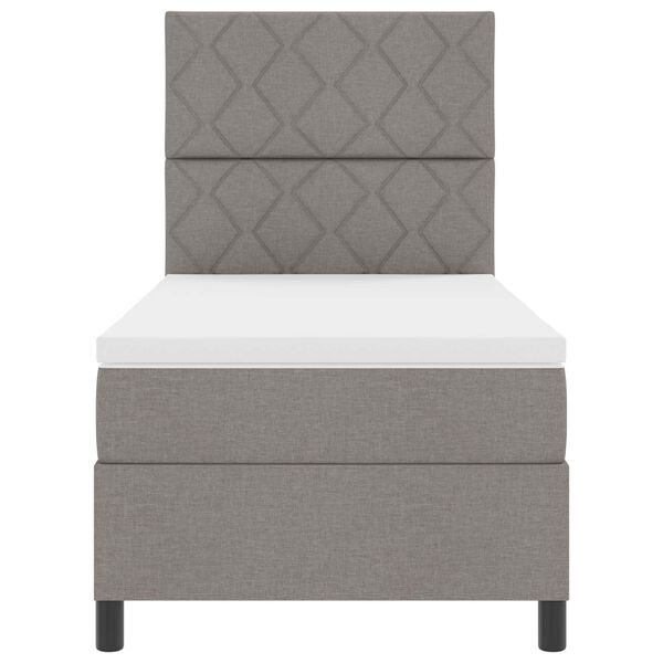 vidaXL Letto a molle con materasso con led Talpa 100 x 200 cm Tessuto