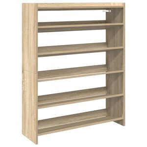 vidaXL Scarpiera Rovere Sonoma 80x25x100 cm in Legno Multistrato