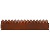 vidaXL Bordure per prato 30 pcs Ruggine 103 x 0,05 x 22 cm