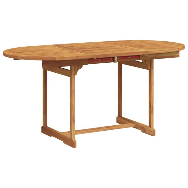 vidaXL Set Pranzo da Giardino 7pz Legno Massello di Acacia e Textilene