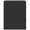 vidaXL Comodini a Muro 2 pz Nero 40x31x39,5 cm