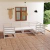 vidaXL Set Divani da Giardino 6 pz in Legno Massello di Pino
