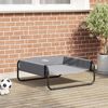 vidaXL Letto per Cani Grigio chiaro 70 x 70 x 28,5 cm Acciaio