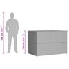 vidaXL Baule da Giardino Nero 150x100x100 cm in Polyrattan