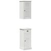 vidaXL Mobile da Bagno VIGO 2 pz Bianco e Bianco Antico