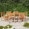vidaXL Set da Pranzo da Giardino 7 pz in Legno Massello di Teak