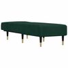 vidaXL Chaise Longue in Velluto Verde Scuro