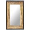 vidaXL Specchio 80x50 cm in Legno Massello di Mango