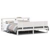 vidaXL Giroletto con Testiera senza Materasso Bianco 200x200 cm
