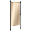 vidaXL Tenda a Rullo Esterno Arancio Bianca 100x270cm Tessuto Acciaio
