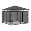 vidaXL Gazebo con Zanzariera 3x3x2,73 m Antracite 180 g/m&sup2;