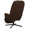 vidaXL Poltrona Relax con Poggiapiedi Marrone in Similpelle