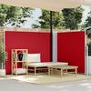 vidaXL Tenda Laterale Retrattile Rossa 140x1000 cm