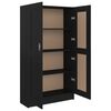 vidaXL Libreria Nera 82,5x30,5x150 cm in Legno Multistrato