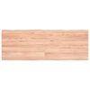 vidaXL Piano Tavolo Marrone Chiaro 140x50x(2-4) cm Rovere Non Trattato