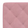 vidaXL Letto con Materasso Rosa 200x200 cm in Velluto