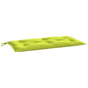vidaXL Cuscino per Panca Verde Brillante 100x50x7 cm in Tessuto Oxford