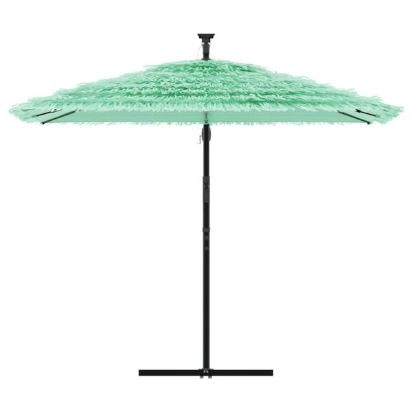vidaXL Ombrellone da Giardino con Palo in Acciaio Verde 269x269x235 cm