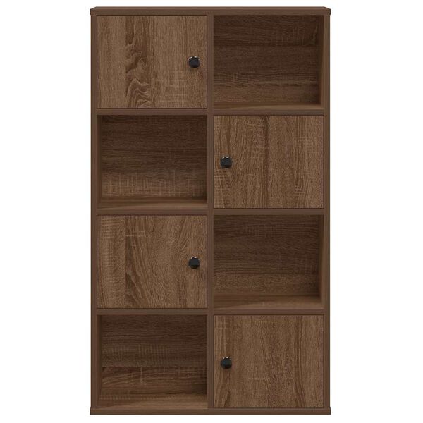 vidaXL Libreria Rovere Marrone 60x24x101,5 cm in Legno Multistrato