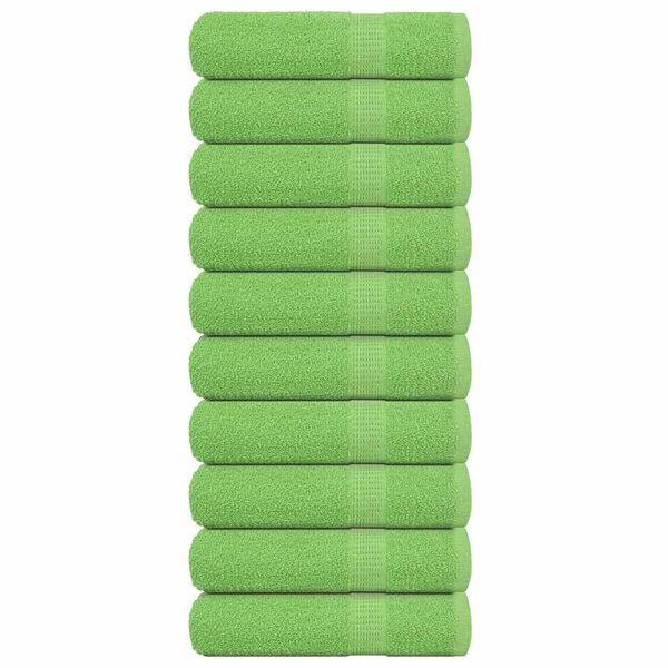 vidaXL Asciugamani FROGN 10 pz Verde Mela 50x100 cm 360 g/m&sup2;