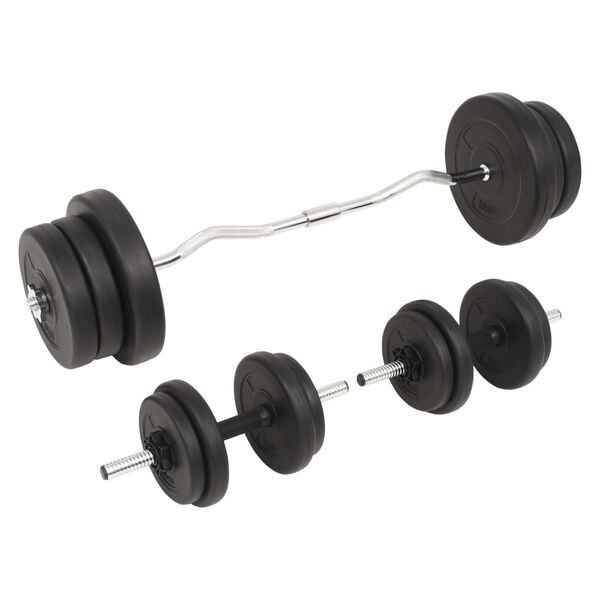 vidaXL Set Bilanciere e Manubri da 60 kg